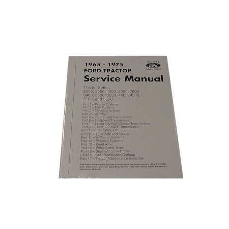 Aftermarket 65FTSM Tractor Service Manual Fits Ford 3000 4000 5000 3400 20007000 19651975 MAR40-0013